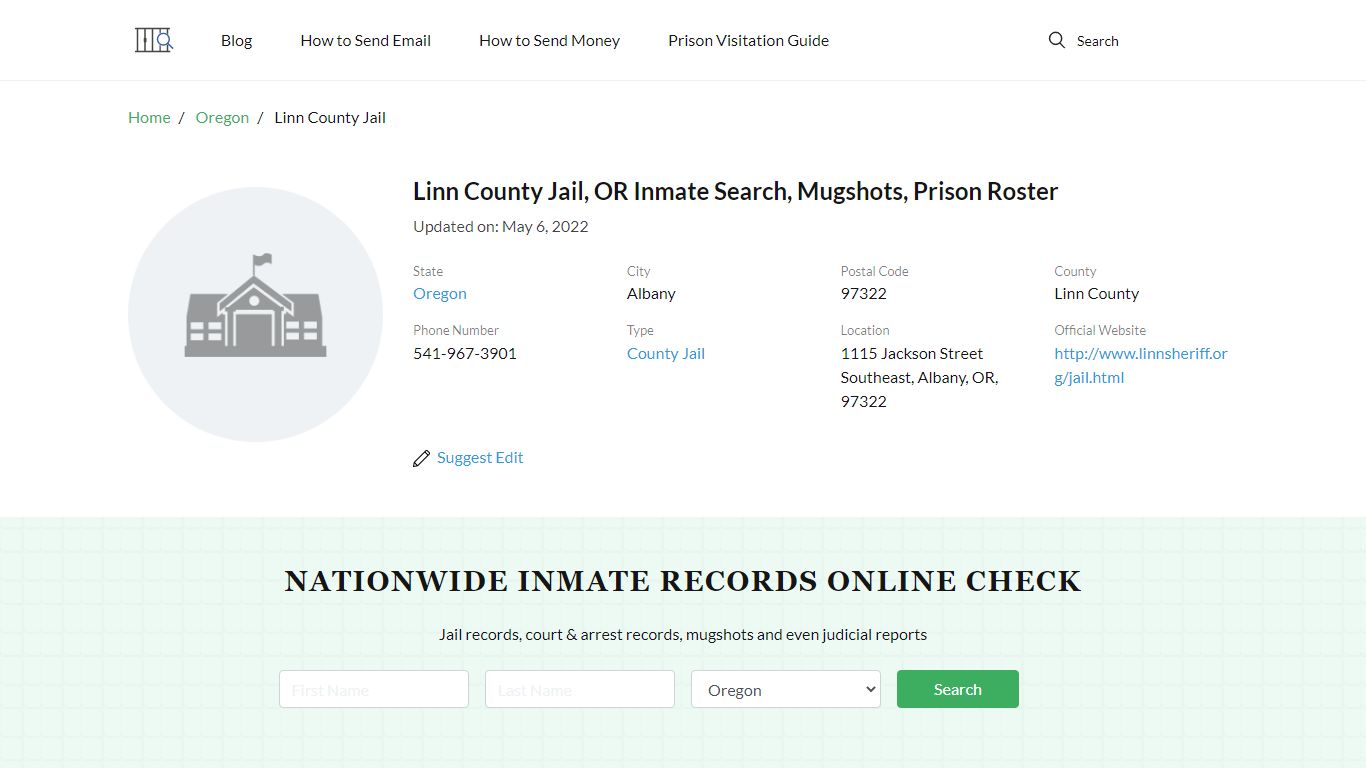 Linn County Jail, OR Inmate Search, Mugshots, Prison Roster